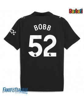 Manchester City Oscar Bobb #52 Tricou Fotbal Replică 2025-26 Barbati Deplasare